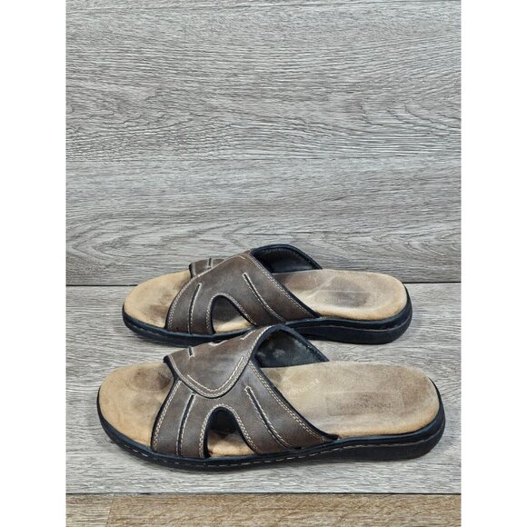 Dockers Men\'s Memory Foam Casual Comfort Outdoor Slip-on Slide Sandal 11W Brown main image 4